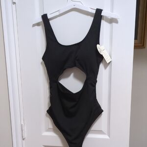 Elegant Black One-Piece Swimsuit